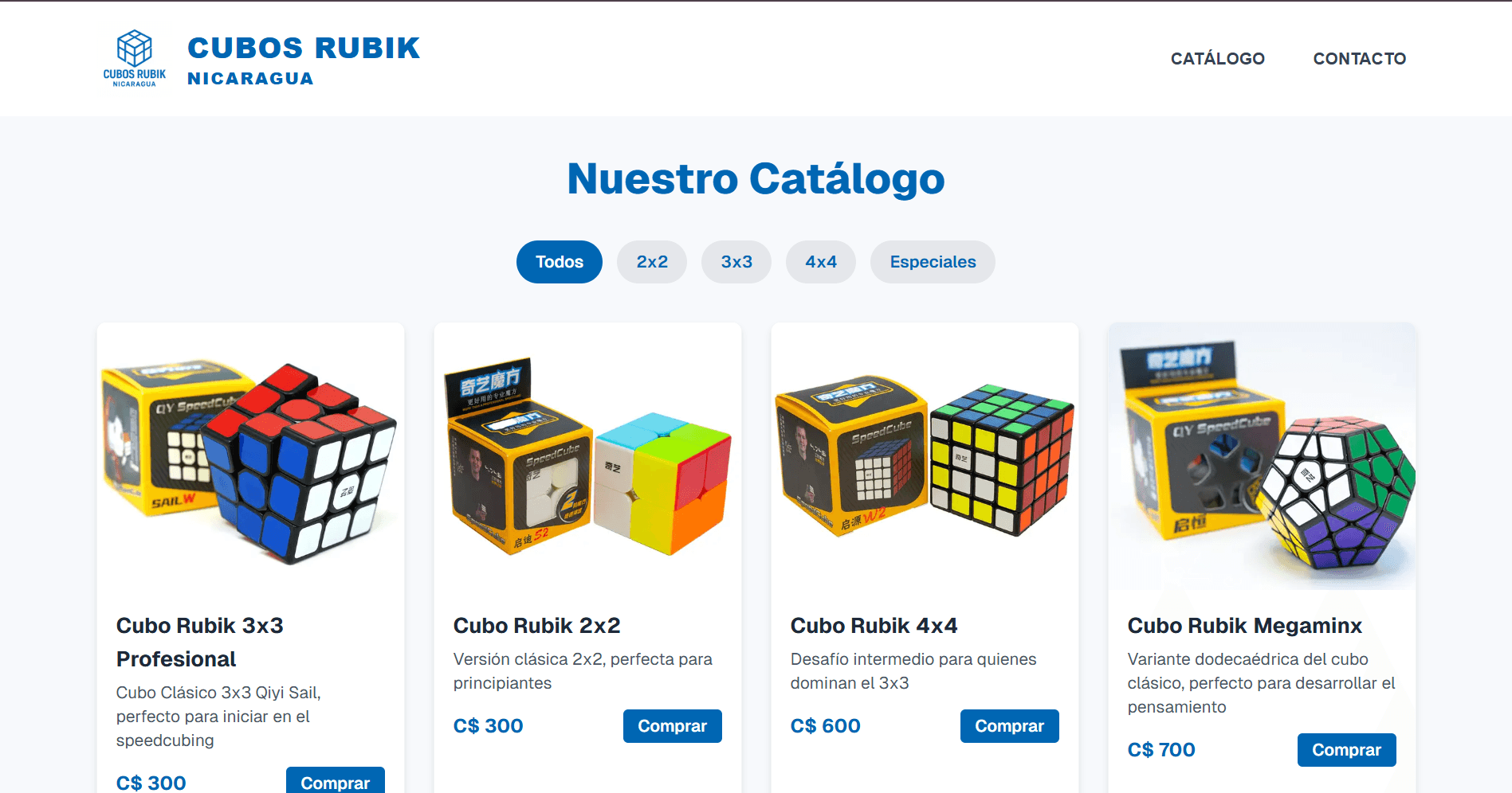 Cubos Rubik Nicaragua